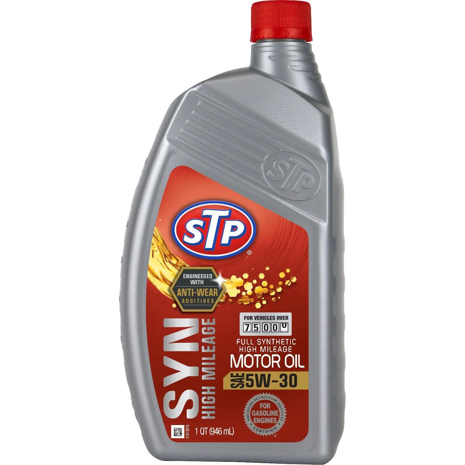STP High Mileage Full Synthetic 5W-30 Motor Oil 1 Quart