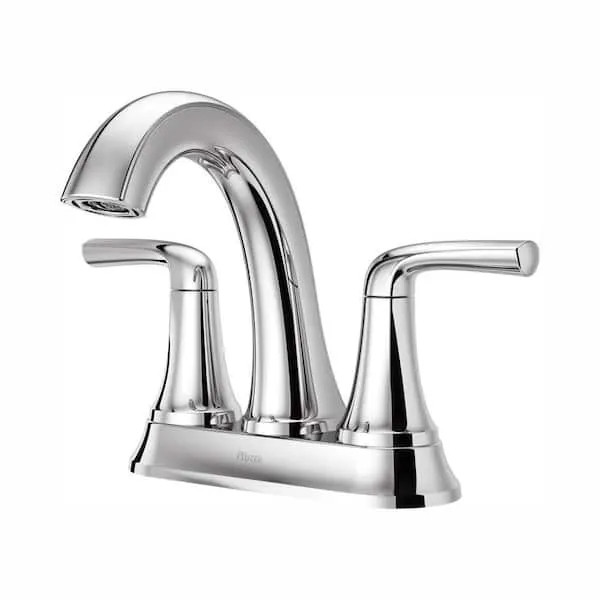 Pfister Ladera 4 in.​ Centerset Double Handle Bathroom Faucet in Polished Chrome