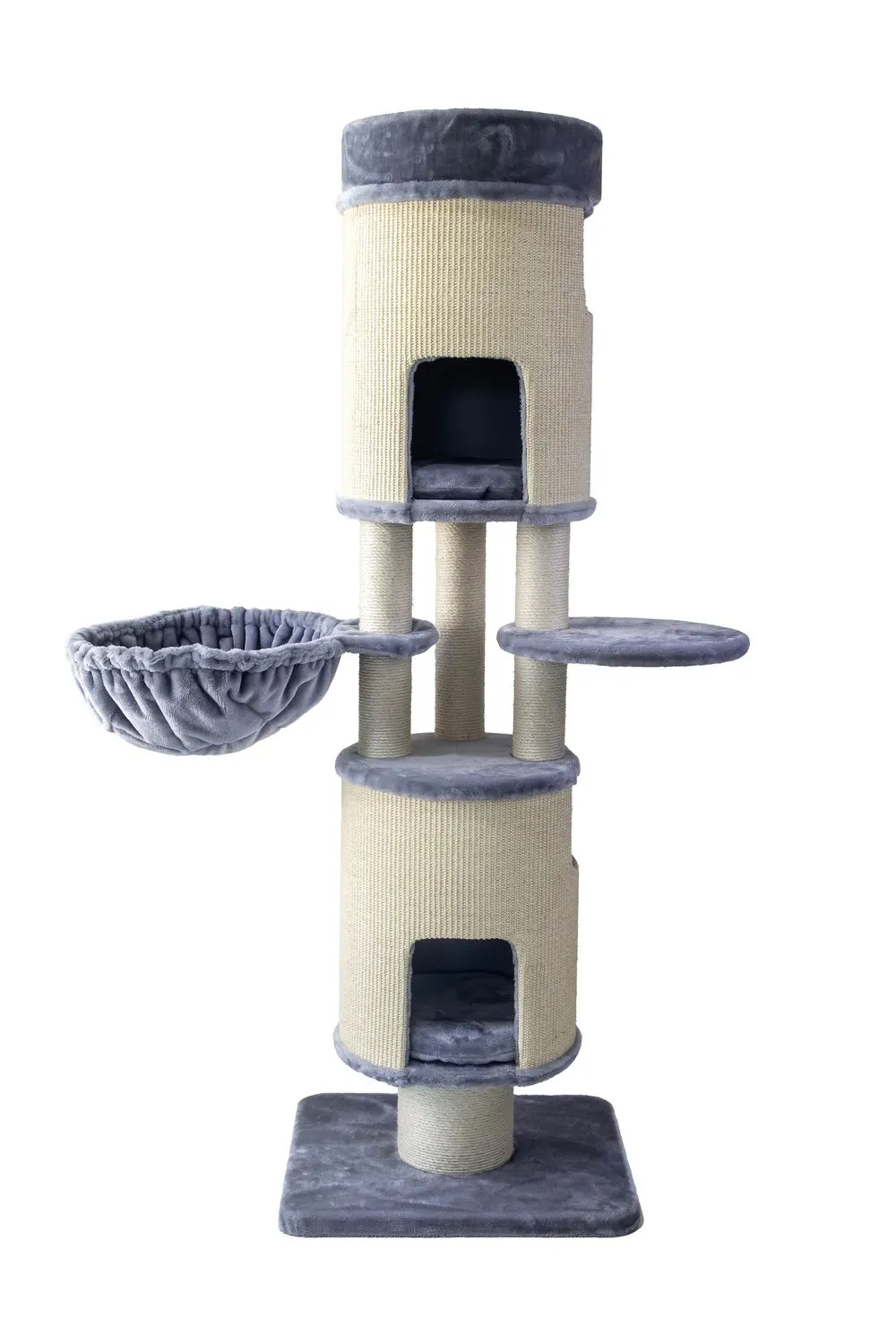 Adori Krabpaal Riley - Krabpalen - 58x48x175 cm Grijs Wit