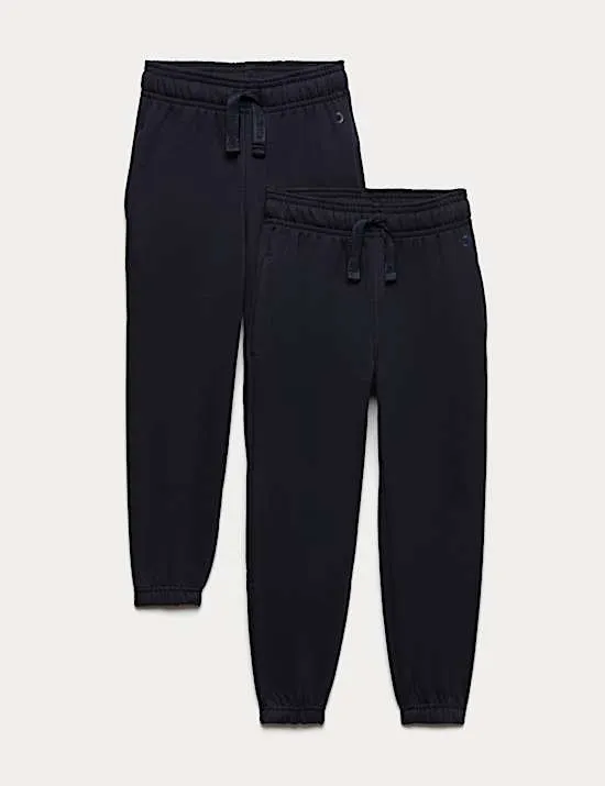 2er-Pack Unisex-Jogginghosen für die Schule (2–16 Jahre)