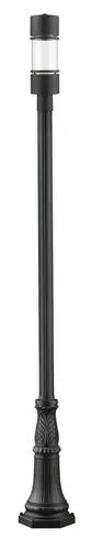 Z-Lite Luminata Black Outdoor LED Post Light