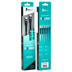 FOXBOX CABLE ROUND PRO 1.25M TYPE-C A TYPE-C 65W