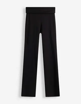 Leggings - Taglio svasato - Nero