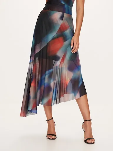 Applause Mesh Midi Skirt