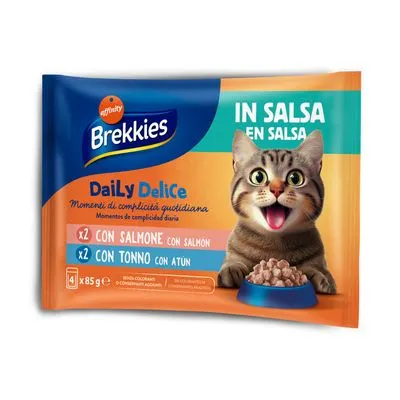 Lot économique Brekkies Daily Delice 12 x 85 g