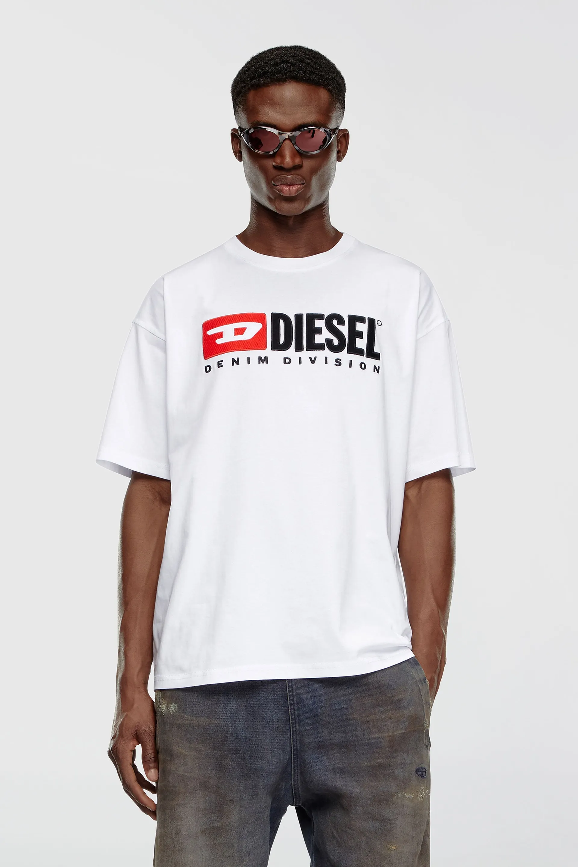 T-shirt with Diesel patch logo