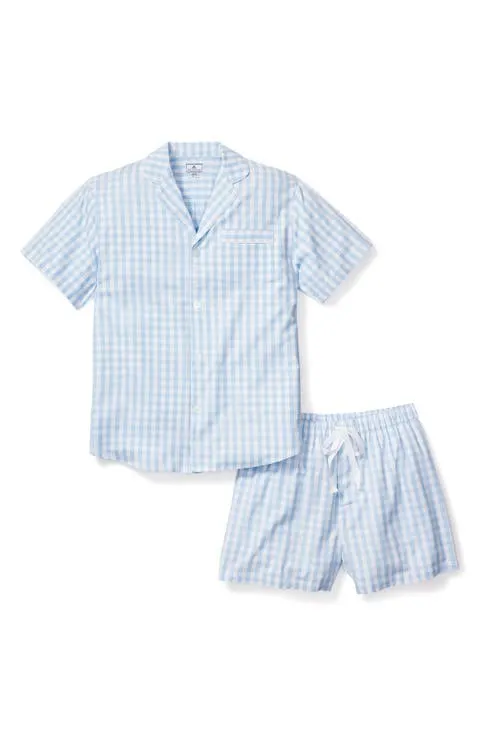 Gingham Cotton Short Pajamas