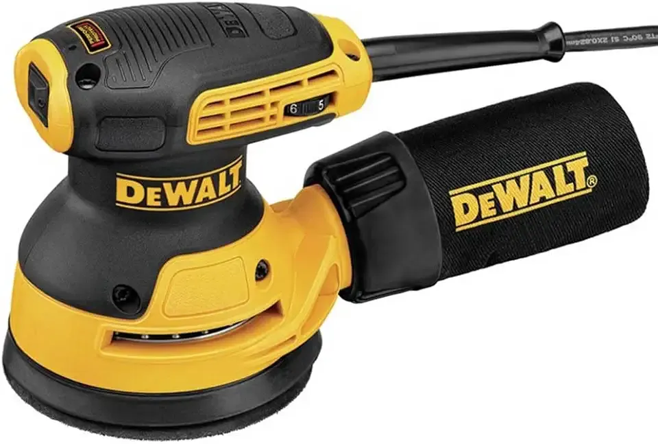 Random Orbit Sander, Variable Speed, 5-Inch (DWE6423), Power Source Corded Electric