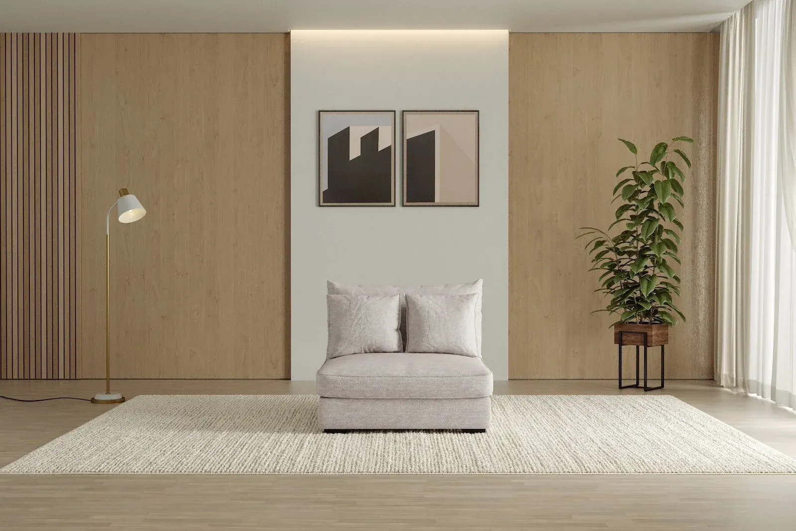 Rossi Lux 1,5-seter uten arm