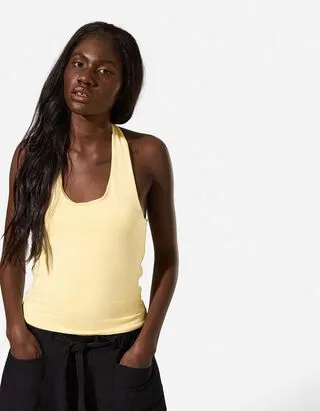 Top - Misto cotone - Giallo chiaro