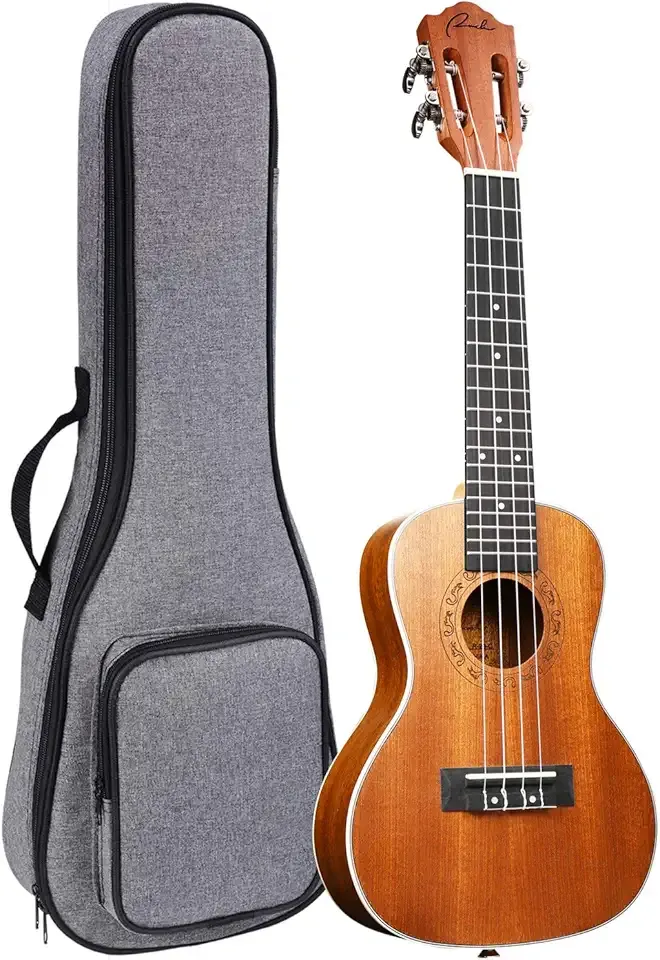 Ranch Concert Ukulele 23 inch Classical ukelele Instrument with Online 12 Lessons Professional Beginner Ukalalee Starter Pack Bundle Ukele Gig bag