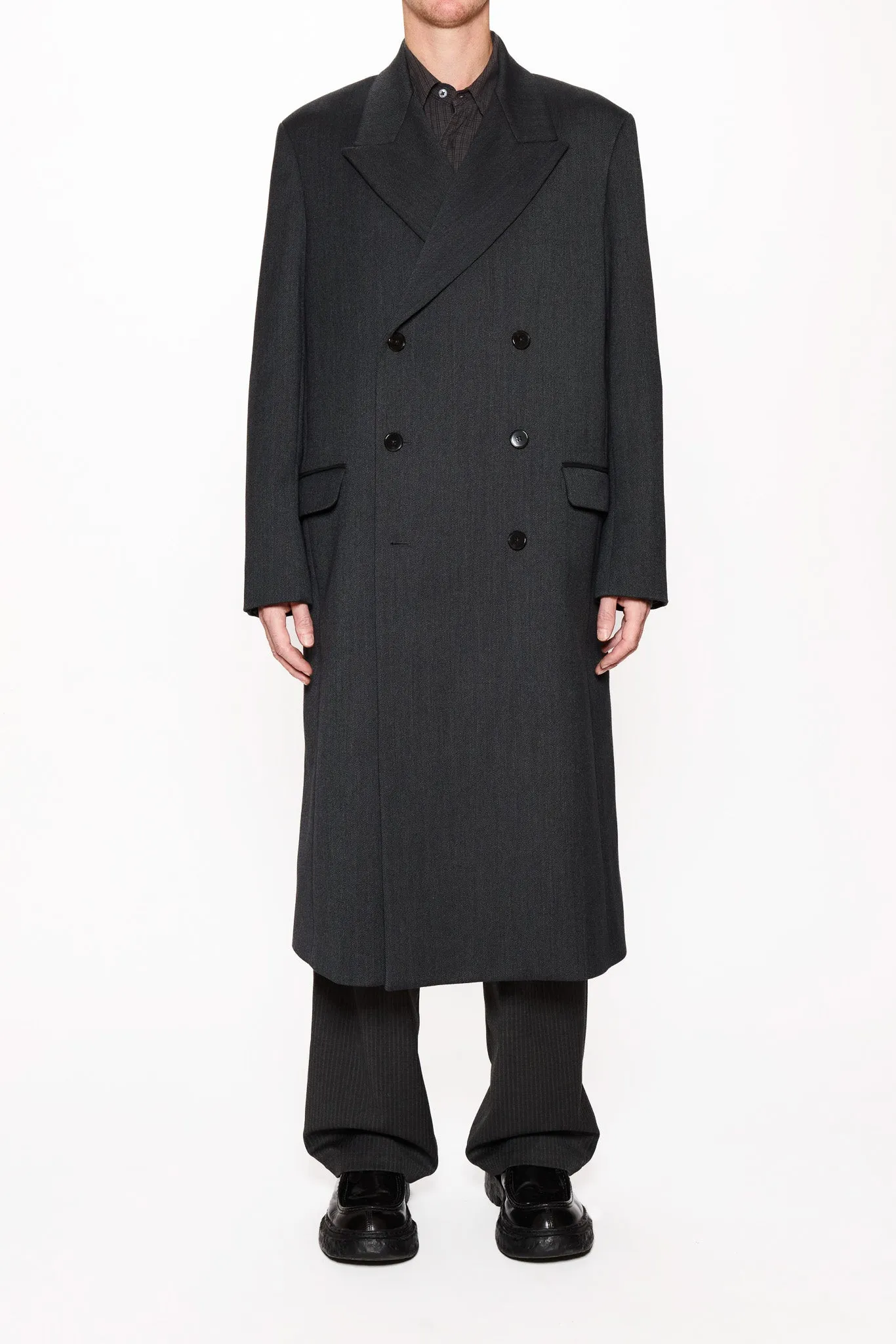 Relaxed Double Breasted Coat