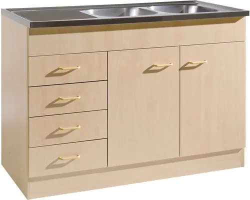 Kuchyňská skříňka s dřezem Held Möbel Keine 120 x 60 x 85 cm buk matný buk matný