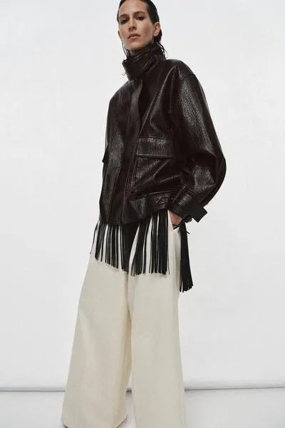 ZW COLLECTION FAUX LEATHER JACKET