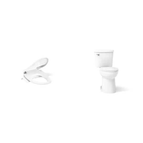KOHLER Purewash E525 Heated Bidet Seat and Joist 1.​28 GPF Elongated Toilet Combo