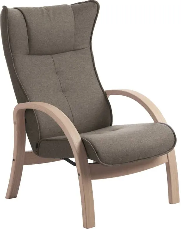 Conform Easy hvilestol Stoff Sheford Mole, hvitoljet ramme