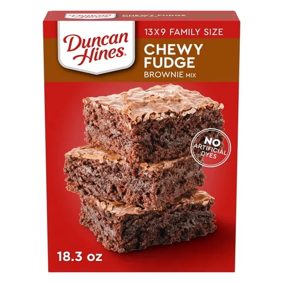 Best seller Duncan Hines Brownie Mix, Chewy Fudge, 18.3 oz. $1.88 10.3 ¢/oz