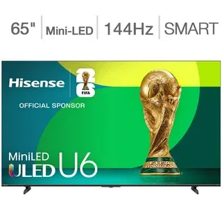 Hisense 65" Class - U6 Series - 4K Mini-LED Smart TV - Allstate 3-Year Protection Plan Bundle Included for 5 Years of Total Coverage*