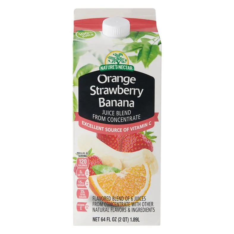 Nature's Nectar Orange Strawberry Banana