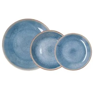 VAJILLA 12 PZAS PORCELANA MARCA BIDASOA