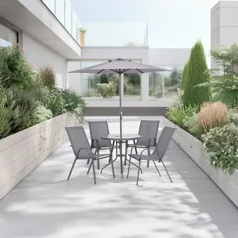 Juego de Comedor para Exterior Metal Nairobi 4 Personas