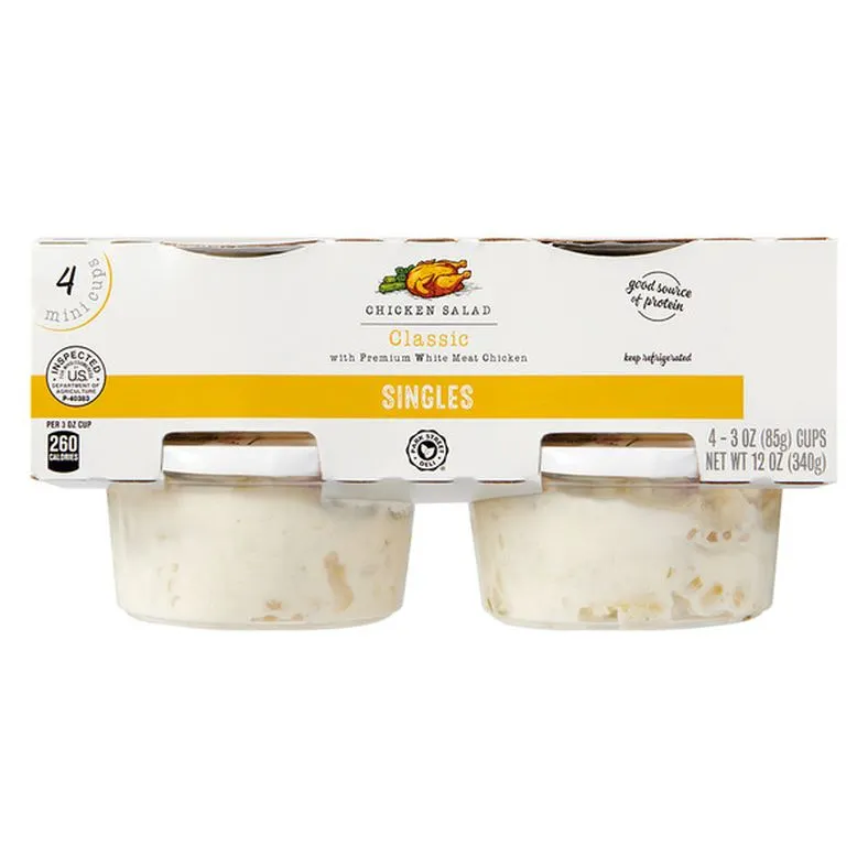 Park Street Deli Classic Chicken Salad Mini Cups, 4 pack