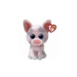 Peluche Beanie Boo's 15 cm Hambone le cochon rose