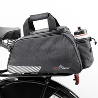 Wasserdichte Premium Gepäckträgertasche TOP mit Regenabdeckung & Flaschenhalter 11L