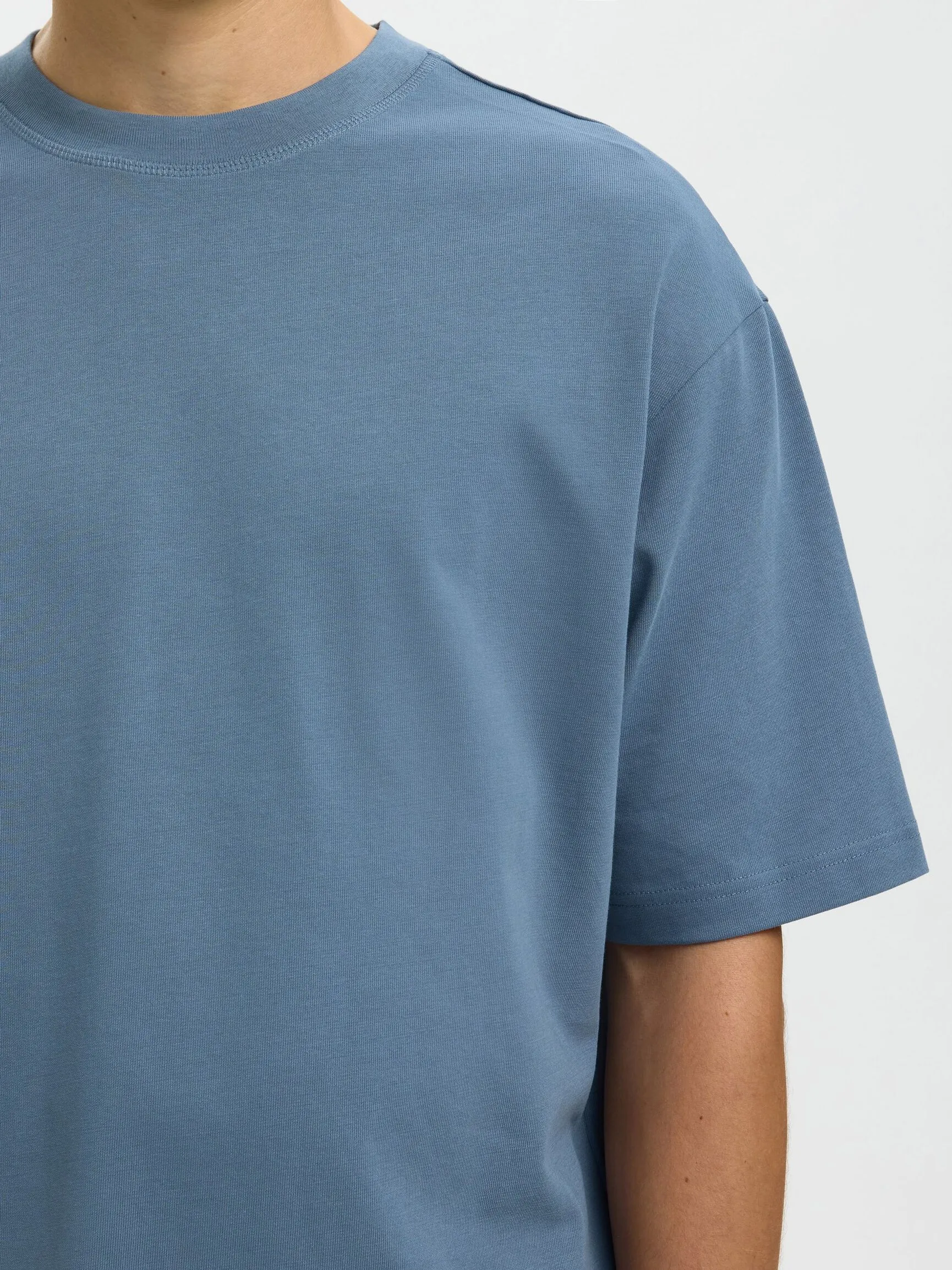 100 % BOMULL CREW NECK-T-SKJORTE