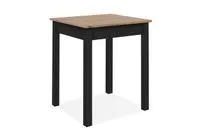 Capri Esstisch klein, ca. 60 x 76 x 67 cm klein - Schwarz / Artisan Eiche