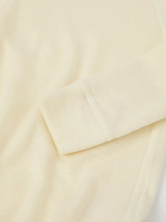 Tynn, ubehandlet merinoull og ekstra myke sømmer