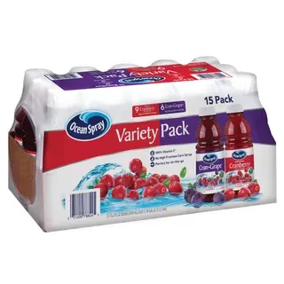 Ocean Spray, Cranberry Juice Blends Variety Pack, 15.2 fl oz, 15-Count