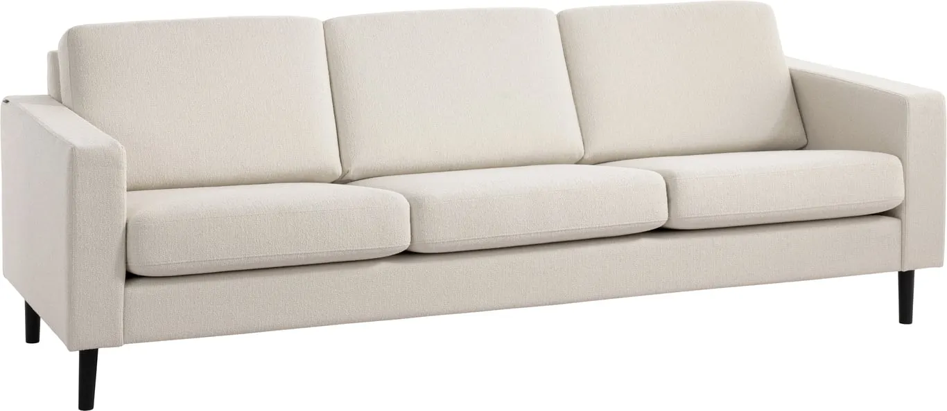 Brunstad Choice Høy 3,5 seter Modulsofa. Stoff Dixie Beige, arm 001, Ben 207 svartlakkert