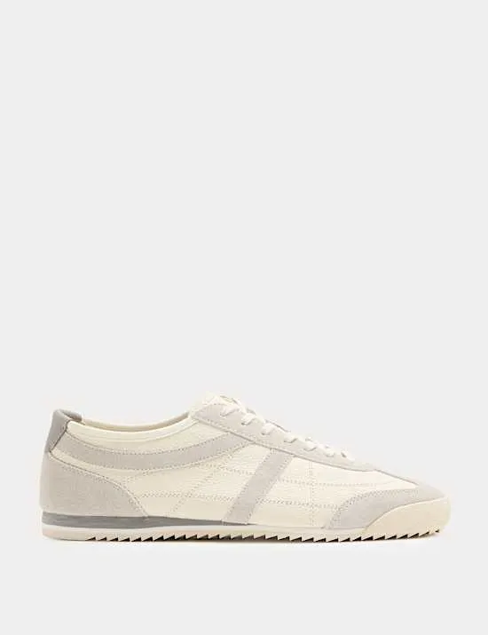 Slimline Leather Trainers