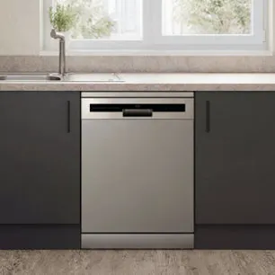 Lave-vaisselle pose libre 14 couverts gris 60 cm