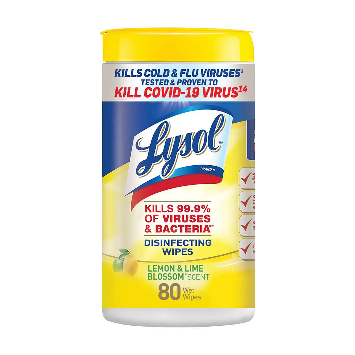 Lysol Disinfectant Wipes, Multi-Surface Antibacterial Cleaning Wipes, 80 ct