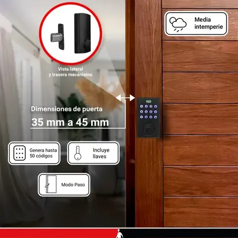 Cerradura Digital Phillips PCD-265 Negro