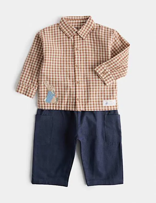 2-teiliges Peter Rabbit™-Outfit aus reiner Baumwolle (0–3 Jahre)