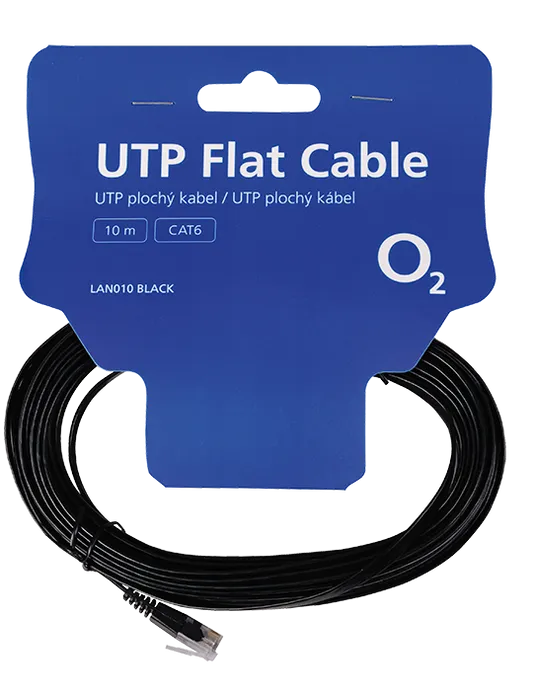 O 2 Kabel UTP Cat6 10m, černá