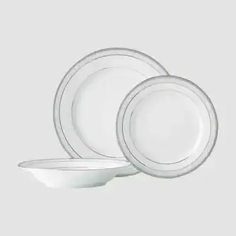 Noritake Hampshire Platinum 12pc Dinner Set
