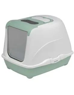 Moderna Flip Cat Kattenbak - Kattentoilet - 57.8x43.9x41.5 cm Lichtgroen Wit Jumbo