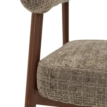 Armstoel ZARAH Dark Taupe