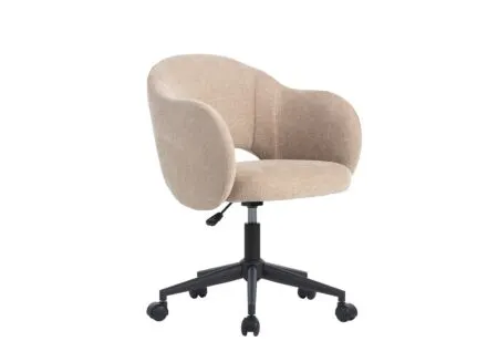 Bureaustoel Mondo 56x56x85cm - stof - beige