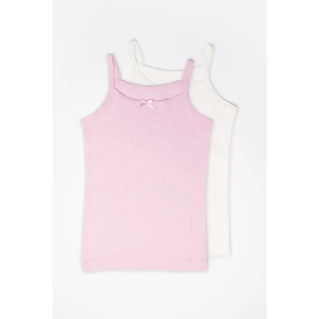 Kids 2-pack singlets ajour - Insua