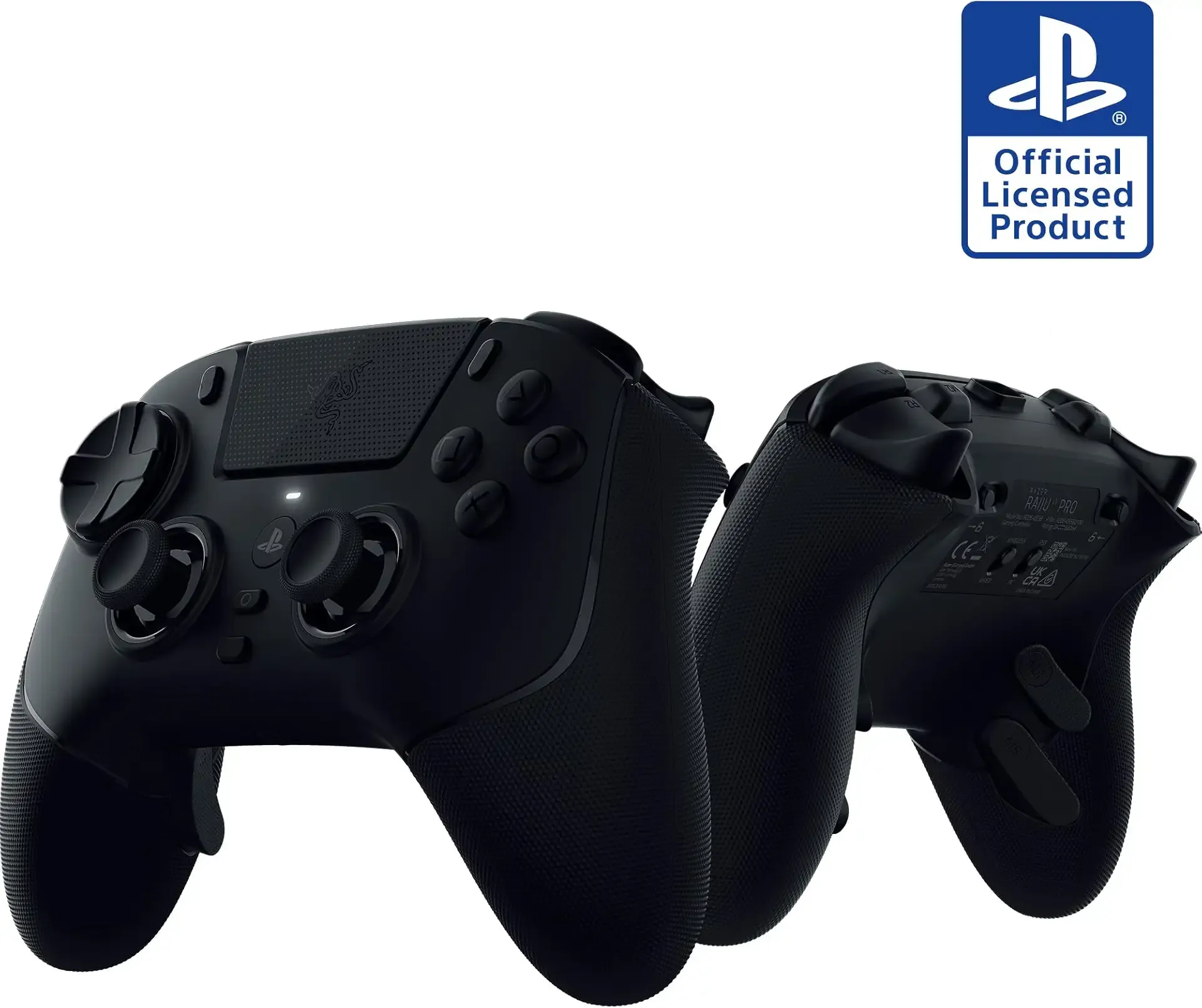 Razer Raiju V3 Pro Wireless Esports Controller – Officially Licensed for PlayStation, Lag-free Esports Grade Performance, 6 Remappable Buttons, TMR Thumbsticks, Fast Triggers, for PS5 & PC – Black