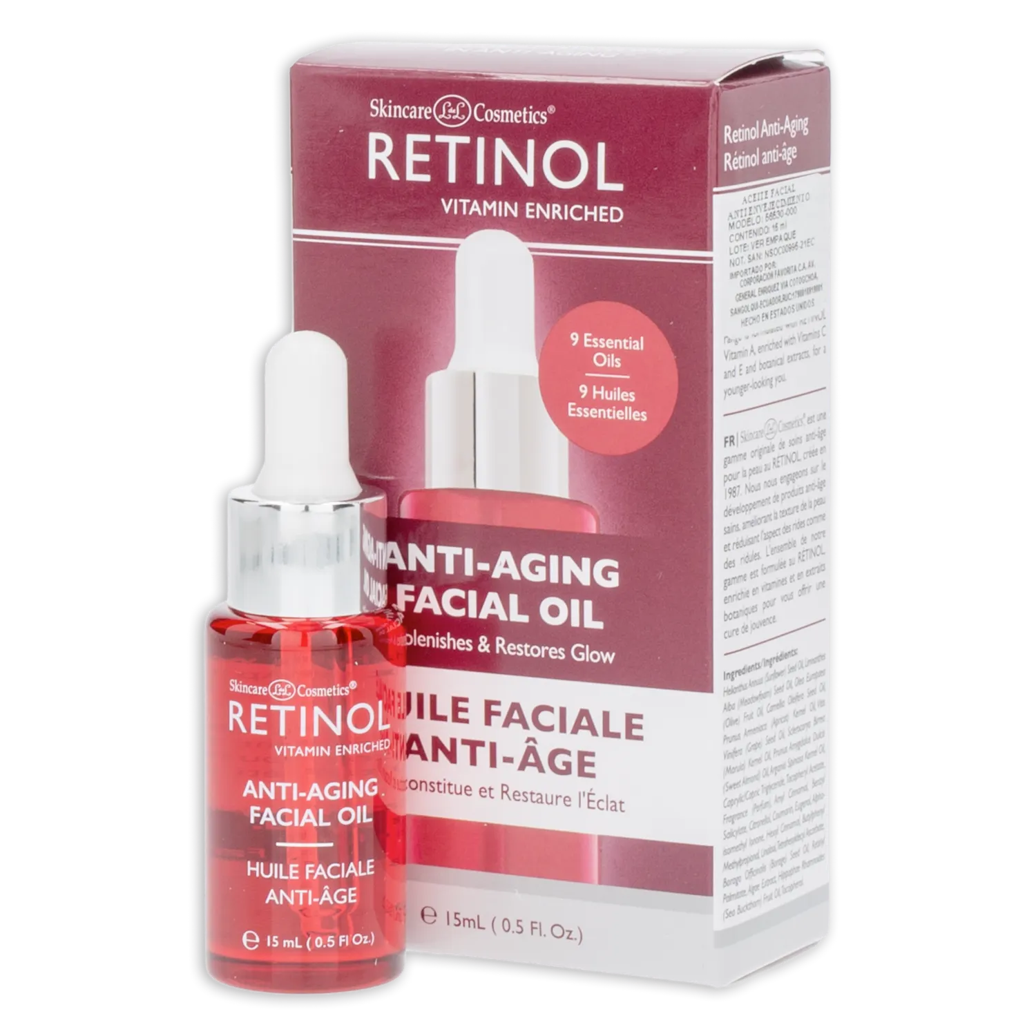 Aceite Facial Anti Envejecimiento RETINOL 15 Ml