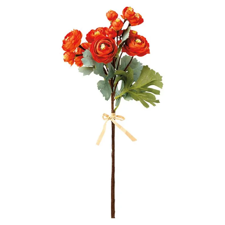 Kirkton House Faux Spice Orange Roses