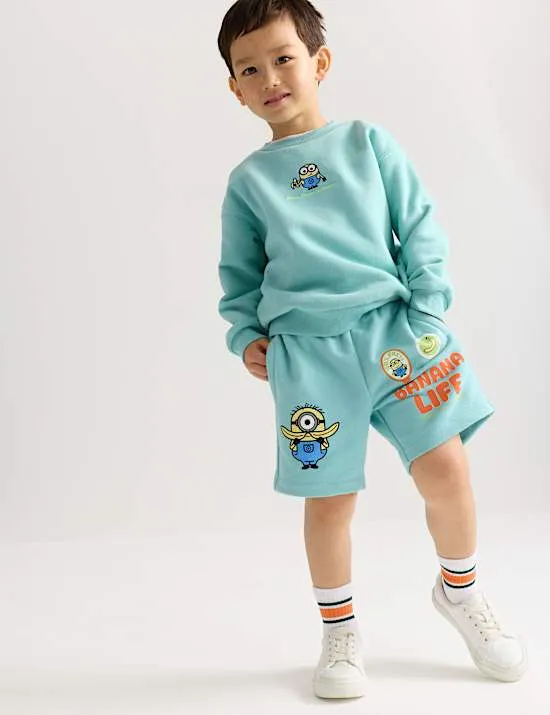 Sweatshirt mit hohem Baumwollanteil und Minions™-Grafik (2–8 Jahre)