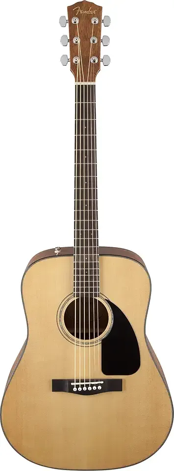 Fender CD-60 Dreadnought V3 Acoustic Guitar, with 2-Year Warranty, Natural, with Case