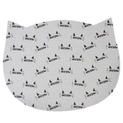 zooplus Basics Tapis pour gamelle en forme de chat